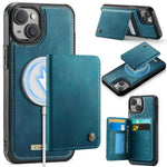 CaseMe Série Me80 Carteira Destacável Magnética em Pele Vegana com RFID, Para iPhone 13, Para iPhone 12 / 12 Pro, Para iPhone 12 Pro Max, Para iPhone 11 Pro Max, Para iPhone 11, Para iPhone 11 Pro