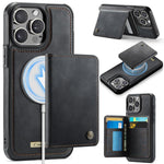 CaseMe Série Me80 Carteira Destacável Magnética em Pele Vegana com RFID, Para iPhone 13, Para iPhone 12 / 12 Pro, Para iPhone 12 Pro Max, Para iPhone 11 Pro Max, Para iPhone 11, Para iPhone 11 Pro