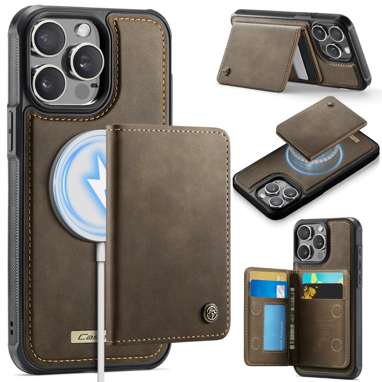CaseMe Série Me80 Carteira Destacável Magnética em Pele Vegana com RFID, Para iPhone 13, Para iPhone 12 / 12 Pro, Para iPhone 12 Pro Max, Para iPhone 11 Pro Max, Para iPhone 11, Para iPhone 11 Pro