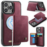CaseMe Série Me80 Carteira Destacável Magnética em Pele Vegana com RFID, Para iPhone 13, Para iPhone 12 / 12 Pro, Para iPhone 12 Pro Max, Para iPhone 11 Pro Max, Para iPhone 11, Para iPhone 11 Pro