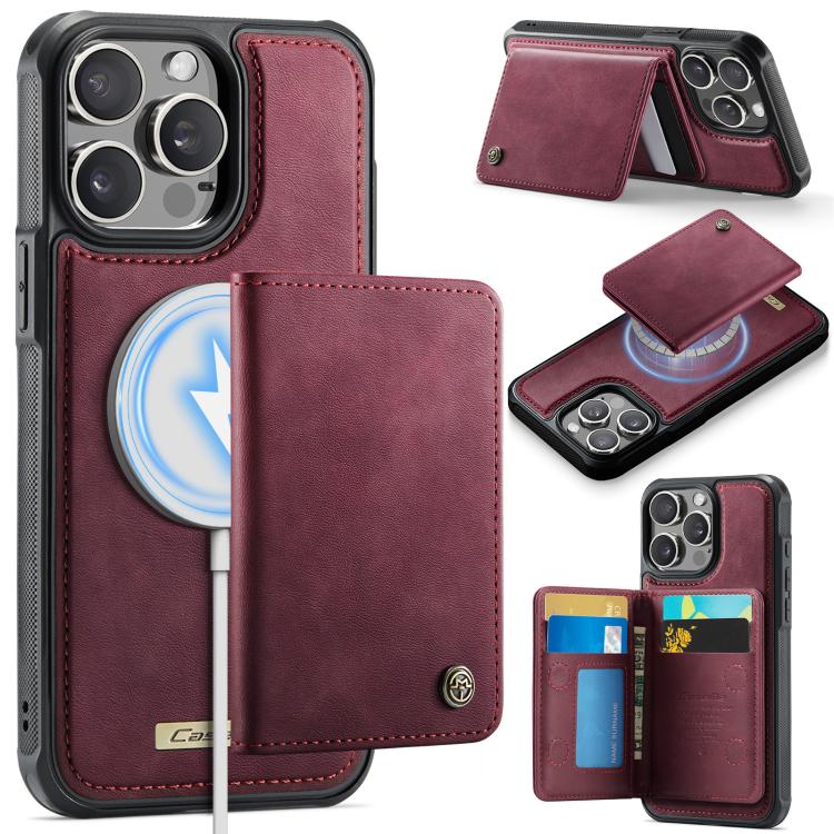 CaseMe Série Me80 Carteira Destacável Magnética em Pele Vegana com RFID, Para iPhone 13, Para iPhone 12 / 12 Pro, Para iPhone 12 Pro Max, Para iPhone 11 Pro Max, Para iPhone 11, Para iPhone 11 Pro