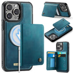 CaseMe Série Me80 Carteira Destacável Magnética em Pele Vegana com RFID, Para iPhone 13, Para iPhone 12 / 12 Pro, Para iPhone 12 Pro Max, Para iPhone 11 Pro Max, Para iPhone 11, Para iPhone 11 Pro