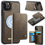 CaseMe Série Me80 Carteira Destacável Magnética em Pele Vegana com RFID, Para iPhone 13, Para iPhone 12 / 12 Pro, Para iPhone 12 Pro Max, Para iPhone 11 Pro Max, Para iPhone 11, Para iPhone 11 Pro