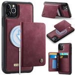 CaseMe Série Me80 Carteira Destacável Magnética em Pele Vegana com RFID, Para iPhone 13, Para iPhone 12 / 12 Pro, Para iPhone 12 Pro Max, Para iPhone 11 Pro Max, Para iPhone 11, Para iPhone 11 Pro