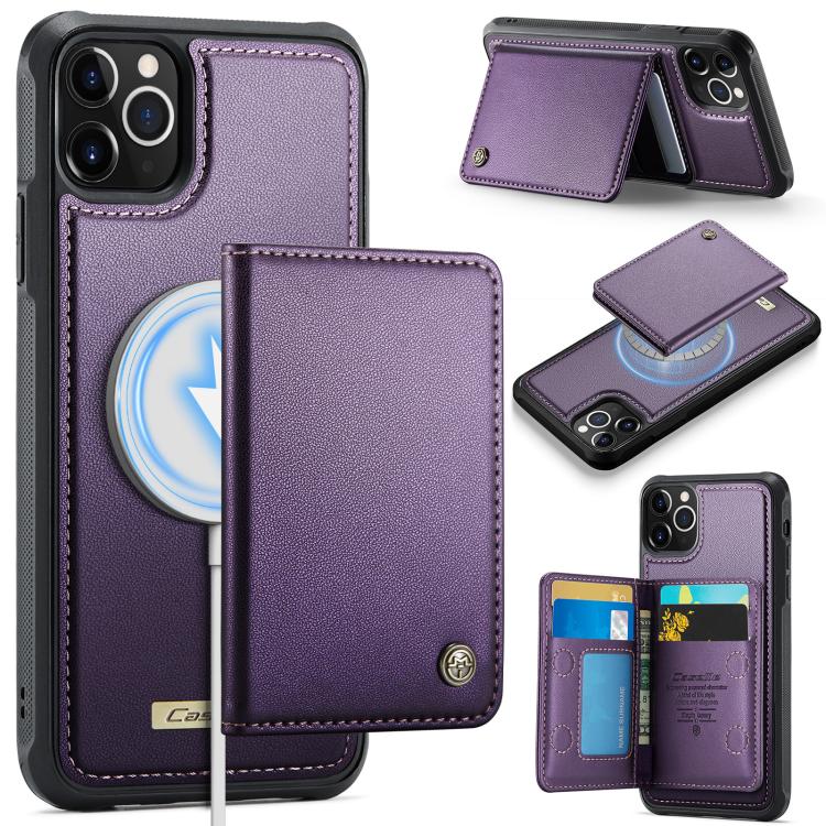 CaseMe Série Me80 Carteira Destacável Magnética em Pele Vegana com RFID, Para iPhone 13, Para iPhone 12 / 12 Pro, Para iPhone 12 Pro Max, Para iPhone 11 Pro Max, Para iPhone 11, Para iPhone 11 Pro