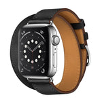 Para Apple Watch 3 / 2 / 1 Geração 42mm Correia Universal de Couro com Duplo Laço