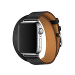 Para Apple Watch 3 / 2 / 1 Geração 42mm Correia Universal de Couro com Duplo Laço