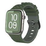 Bracelete de relógio diagonal bicolor em silicone, para Apple Watch 46mm / 49mm / 45mm / 44mm