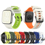 Bracelete de relógio diagonal bicolor em silicone, para Apple Watch 46mm / 49mm / 45mm / 44mm