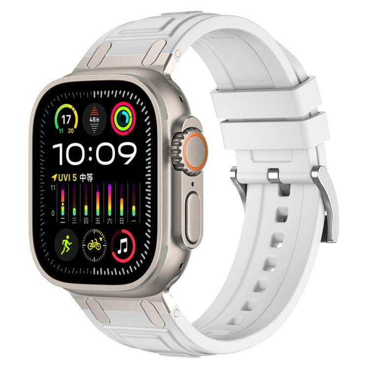 Correia de relógio em silicone com armadura de tripla camada, para Apple Watch 49mm / 46mm / 45mm / 44mm, para Apple Watch 42mm / 41mm / 40mm / 38mm