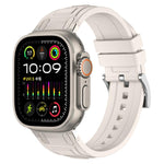 Correia de relógio em silicone com armadura de tripla camada, para Apple Watch 49mm / 46mm / 45mm / 44mm, para Apple Watch 42mm / 41mm / 40mm / 38mm