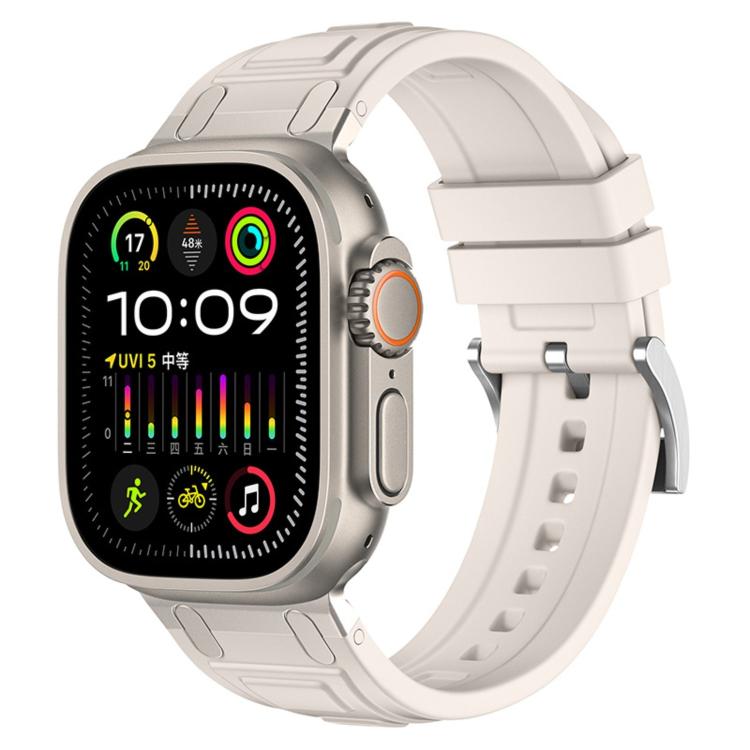 Correia de relógio em silicone com armadura de tripla camada, para Apple Watch 49mm / 46mm / 45mm / 44mm, para Apple Watch 42mm / 41mm / 40mm / 38mm