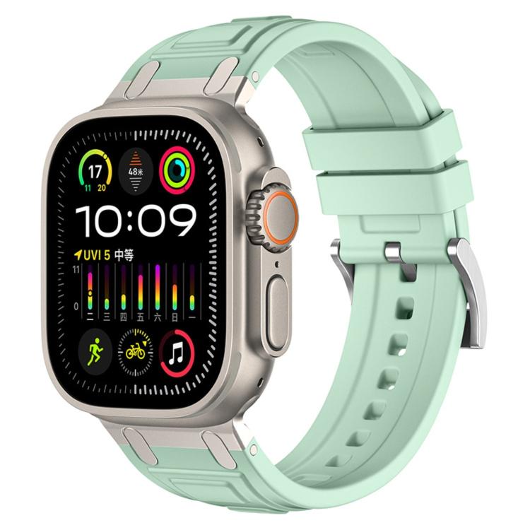 Correia de relógio em silicone com armadura de tripla camada, para Apple Watch 49mm / 46mm / 45mm / 44mm, para Apple Watch 42mm / 41mm / 40mm / 38mm