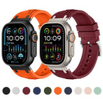 Correia de relógio em silicone com armadura de tripla camada, para Apple Watch 49mm / 46mm / 45mm / 44mm, para Apple Watch 42mm / 41mm / 40mm / 38mm
