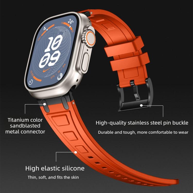Correia de relógio em silicone com armadura de tripla camada, para Apple Watch 49mm / 46mm / 45mm / 44mm, para Apple Watch 42mm / 41mm / 40mm / 38mm