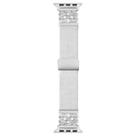 Correia de relógio em nylon elástico com fivela magnética nó chinês e sarja, para Apple Watch 49mm / 46mm / 45mm / 44mm, para Apple Watch 42mm / 41mm / 40mm / 38mm