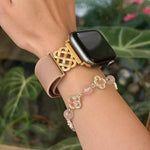 Correia de relógio em nylon elástico com fivela magnética nó chinês e sarja, para Apple Watch 49mm / 46mm / 45mm / 44mm, para Apple Watch 42mm / 41mm / 40mm / 38mm