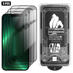 3pcs Easy Install Box Dust-Free 3D Curved Edge Privacy Electroplated Explosion-Proof Tempered Glass Film, For iPhone 17 Pro Max, For iPhone 17 Pro, For iPhone 17, For iPhone Air, For iPhone 16 Pro Max, For iPhone 16 Pro, For iPhone 16