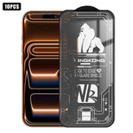 10pcs Filme de Vidro Temperado HD Electroplated à Prova de Explosão Resistente a Riscos com Borda Arqueada Grande 3D, Para iPhone 17 Pro Max, Para iPhone 17 Pro, Para iPhone 17, Para iPhone Air, Para iPhone 16 Pro Max, Para iPhone 16 Pro, Para iPhone 16