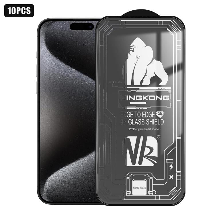10pcs Filme de Vidro Temperado HD Electroplated à Prova de Explosão Resistente a Riscos com Borda Arqueada Grande 3D, Para iPhone 17 Pro Max, Para iPhone 17 Pro, Para iPhone 17, Para iPhone Air, Para iPhone 16 Pro Max, Para iPhone 16 Pro, Para iPhone 16