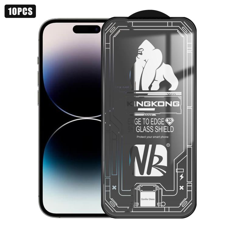 10pcs Filme de Vidro Temperado HD Electroplated à Prova de Explosão Resistente a Riscos com Borda Arqueada Grande 3D, Para iPhone 17 Pro Max, Para iPhone 17 Pro, Para iPhone 17, Para iPhone Air, Para iPhone 16 Pro Max, Para iPhone 16 Pro, Para iPhone 16