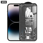 10pcs Filme de Vidro Temperado HD Electroplated à Prova de Explosão Resistente a Riscos com Borda Arqueada Grande 3D, Para iPhone 17 Pro Max, Para iPhone 17 Pro, Para iPhone 17, Para iPhone Air, Para iPhone 16 Pro Max, Para iPhone 16 Pro, Para iPhone 16