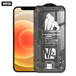 10pcs Filme de Vidro Temperado HD Electroplated à Prova de Explosão Resistente a Riscos com Borda Arqueada Grande 3D, Para iPhone 17 Pro Max, Para iPhone 17 Pro, Para iPhone 17, Para iPhone Air, Para iPhone 16 Pro Max, Para iPhone 16 Pro, Para iPhone 16