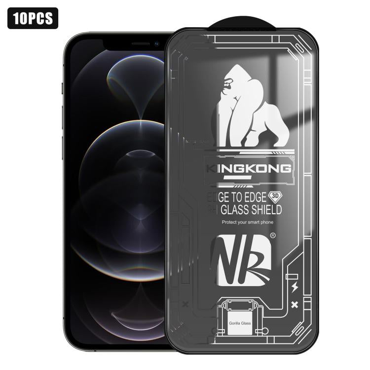 10pcs Filme de Vidro Temperado HD Electroplated à Prova de Explosão Resistente a Riscos com Borda Arqueada Grande 3D, Para iPhone 17 Pro Max, Para iPhone 17 Pro, Para iPhone 17, Para iPhone Air, Para iPhone 16 Pro Max, Para iPhone 16 Pro, Para iPhone 16