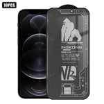 10pcs 3D Large Arc Edge Electroplated Explosion-Proof Scratch-Resistant Full-Screen 28-Degree Privacy Tempered Glass Film, For iPhone 17 Pro Max, For iPhone 17 Pro, For iPhone 17, For iPhone Air, For iPhone 16 Pro Max, For iPhone 16 Pro, For iPhone 16