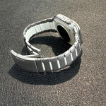 Correia de relógio em aço inoxidável bicolor curva com fecho lateral de libertação rápida, para Apple Watch 49mm / 46mm / 45mm / 44mm, para Apple Watch 42mm / 41mm / 40mm / 38mm
