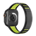 Correia de relógio em aço inoxidável bicolor curva com fecho lateral de libertação rápida, para Apple Watch 49mm / 46mm / 45mm / 44mm, para Apple Watch 42mm / 41mm / 40mm / 38mm