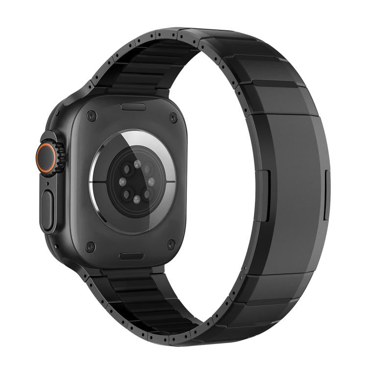 Correia de relógio em aço inoxidável bicolor curva com fecho lateral de libertação rápida, para Apple Watch 49mm / 46mm / 45mm / 44mm, para Apple Watch 42mm / 41mm / 40mm / 38mm