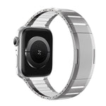 Correia de relógio em aço inoxidável bicolor curva com fecho lateral de libertação rápida, para Apple Watch 49mm / 46mm / 45mm / 44mm, para Apple Watch 42mm / 41mm / 40mm / 38mm