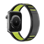 Correia de relógio em aço inoxidável bicolor curva com fecho lateral de libertação rápida, para Apple Watch 49mm / 46mm / 45mm / 44mm, para Apple Watch 42mm / 41mm / 40mm / 38mm
