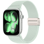 Correia de relógio em nylon elástico com fivela magnética dupla, para Apple Watch 49mm / 46mm / 45mm / 44mm, para Apple Watch 42mm / 41mm / 40mm / 38mm