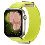 Correia de relógio em nylon com ponta metálica magnética articulada dupla, para Apple Watch 49mm / 46mm / 45mm / 44mm, para Apple Watch 42mm / 41mm / 40mm / 38mm