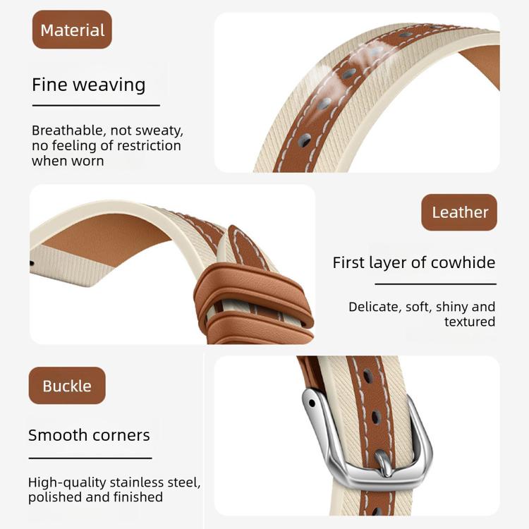 Correia de relógio em pele genuína com costura composta, para Apple Watch 46mm / 49mm / 45mm / 44mm, para Apple Watch 42mm / 41mm / 40mm / 38mm