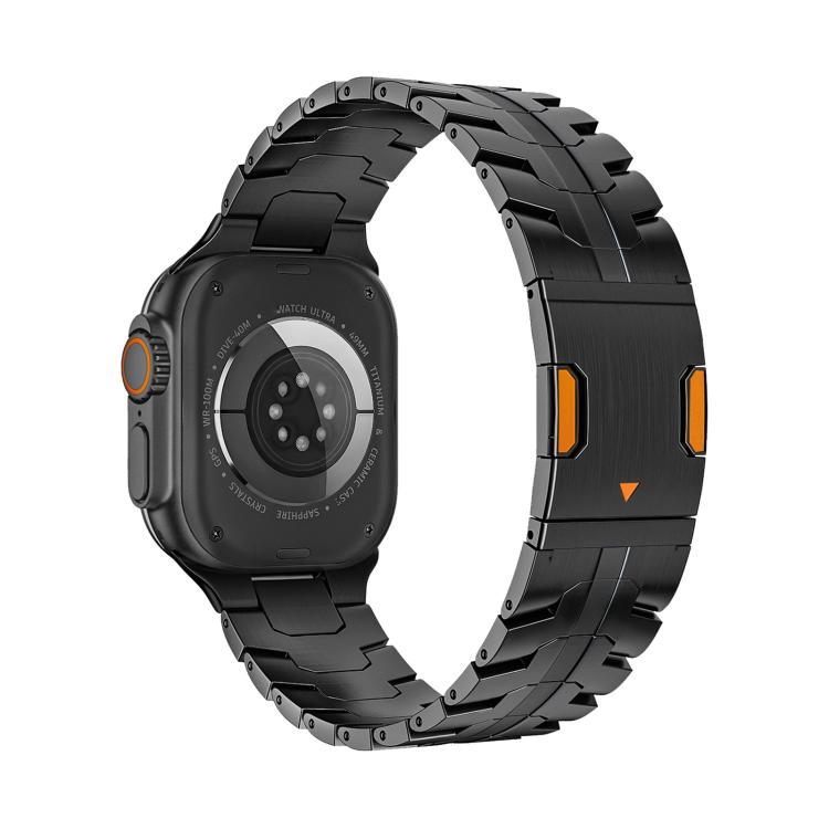 Correia de relógio magnética em titânio Iron Man, para Apple Watch 46mm / 49mm / 45mm / 44mm