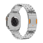 Correia de relógio magnética em titânio Iron Man, para Apple Watch 46mm / 49mm / 45mm / 44mm