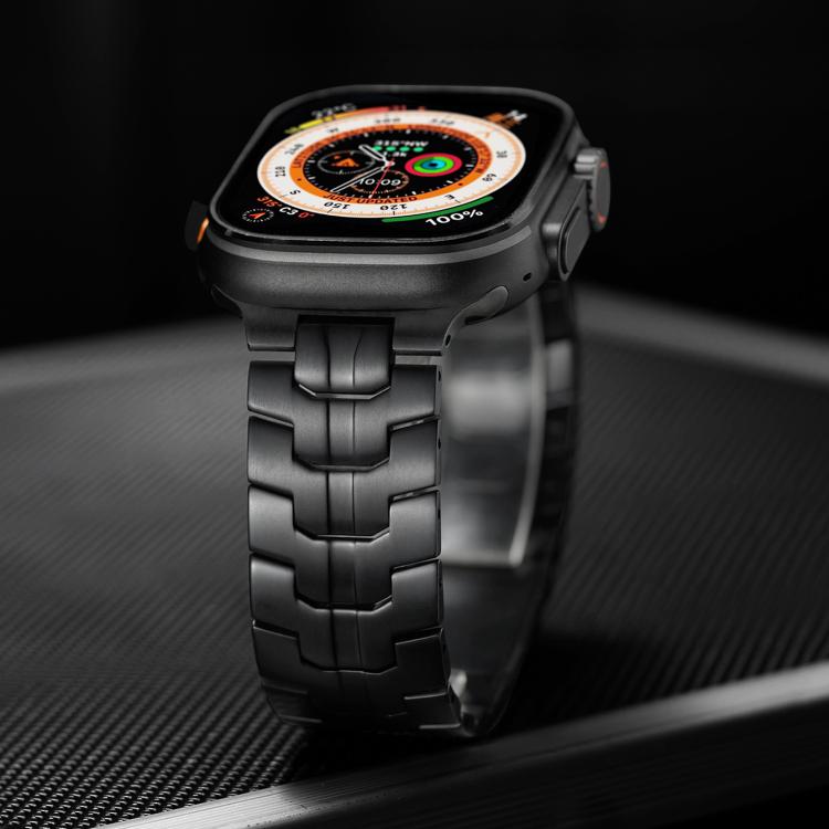Correia de relógio magnética em titânio Iron Man, para Apple Watch 46mm / 49mm / 45mm / 44mm