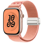 Correia de relógio de nylon com fivela magnética, para Apple Watch 46mm / 49mm / 45mm / 44mm, para Apple Watch 42mm / 41mm / 40mm / 38mm
