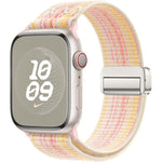 Correia de relógio de nylon com fivela magnética, para Apple Watch 46mm / 49mm / 45mm / 44mm, para Apple Watch 42mm / 41mm / 40mm / 38mm