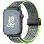 Correia de relógio de nylon com fivela magnética, para Apple Watch 46mm / 49mm / 45mm / 44mm, para Apple Watch 42mm / 41mm / 40mm / 38mm
