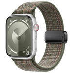 Correia de relógio de nylon com fivela magnética, para Apple Watch 46mm / 49mm / 45mm / 44mm, para Apple Watch 42mm / 41mm / 40mm / 38mm