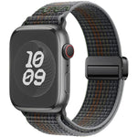 Correia de relógio de nylon com fivela magnética, para Apple Watch 46mm / 49mm / 45mm / 44mm, para Apple Watch 42mm / 41mm / 40mm / 38mm