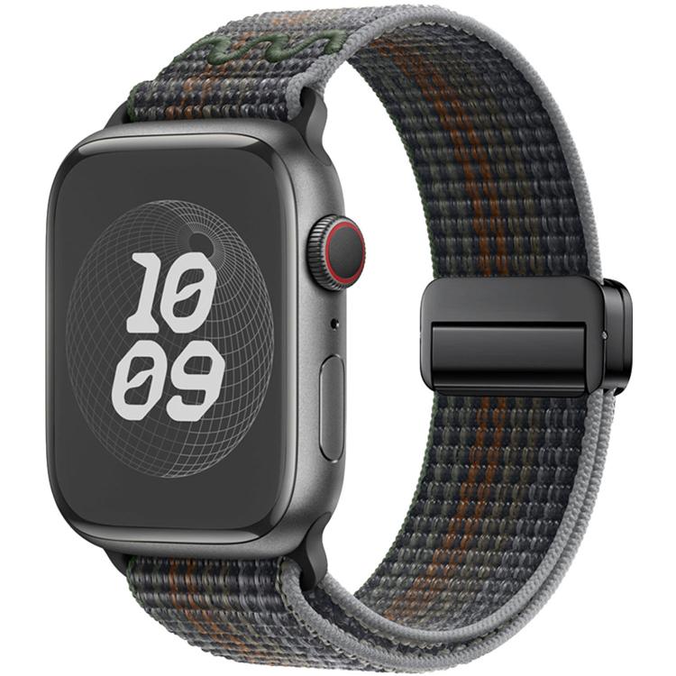 Correia de relógio de nylon com fivela magnética, para Apple Watch 46mm / 49mm / 45mm / 44mm, para Apple Watch 42mm / 41mm / 40mm / 38mm