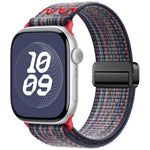 Correia de relógio de nylon com fivela magnética, para Apple Watch 46mm / 49mm / 45mm / 44mm, para Apple Watch 42mm / 41mm / 40mm / 38mm