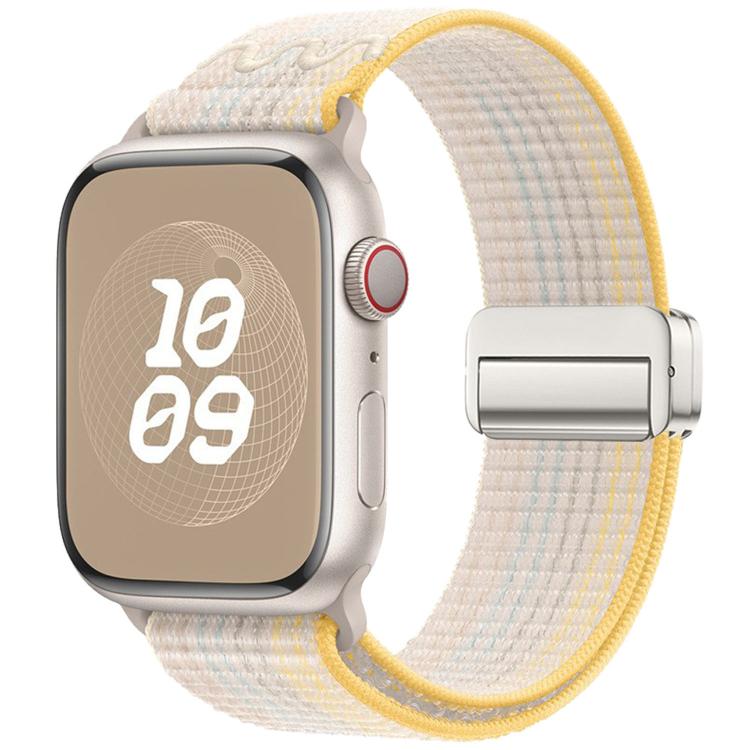 Correia de relógio de nylon com fivela magnética, para Apple Watch 46mm / 49mm / 45mm / 44mm, para Apple Watch 42mm / 41mm / 40mm / 38mm