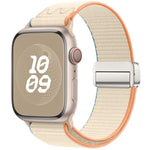 Correia de relógio de nylon com fivela magnética, para Apple Watch 46mm / 49mm / 45mm / 44mm, para Apple Watch 42mm / 41mm / 40mm / 38mm