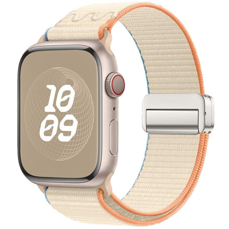 Correia de relógio de nylon com fivela magnética, para Apple Watch 46mm / 49mm / 45mm / 44mm, para Apple Watch 42mm / 41mm / 40mm / 38mm